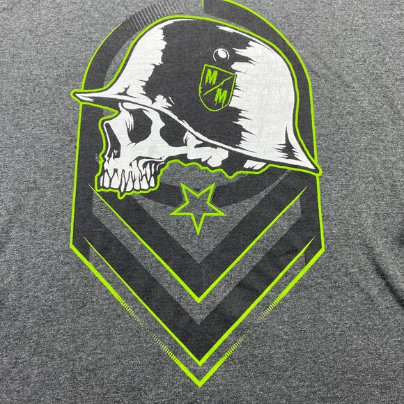 Metal MULISHA Shirt Men Large L Gray Long Sleeve Tee Skull Logo Streetwear Tee - Picture 2 of 10